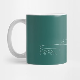 1958 Chevy Impala - profile Stencil, white Mug